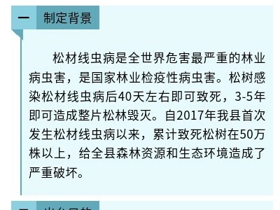 【图文解读】德安县贯彻实施《九江市松材线虫病防治条例》工作方案