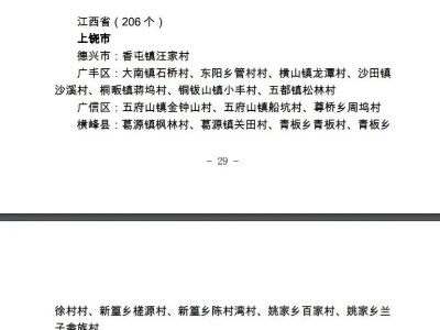 铅山10个乡村上榜第二批国家森林乡村名单