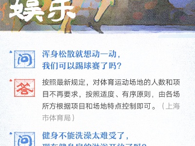 可以踢球赛了吗？健身房淋浴开放了吗？运动指南来了