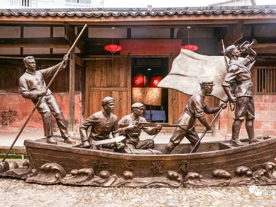 参观湖塘革命历史陈列馆