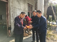 陈坊乡党政主要领导走访抗美援朝老兵。