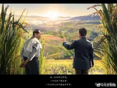 一幅作品缅怀袁隆平的“两个梦想”