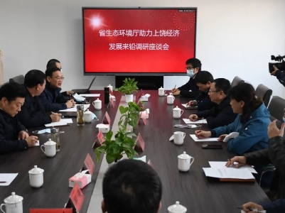 省生态环境调研组来铅调研