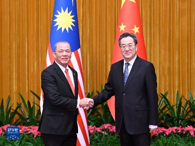 丁薛祥会见马来西亚副总理法迪拉