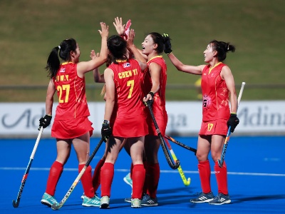 中国女曲邀请赛战胜澳大利亚队   