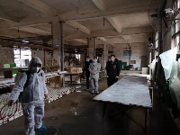 旴江镇对屠宰场进行消毒