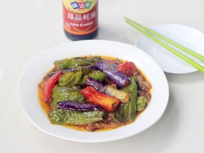 虎皮辣子烧茄子