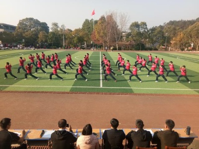 吉水县中小学武术健身操八都片区预赛在醪桥中学举行