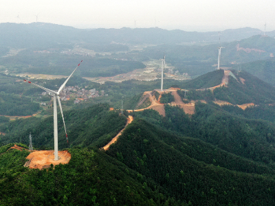 吉水县风力发电项目顺利投入运行