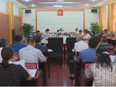 县政府党组（扩大）会议暨全县上半年经济运行调度会召开