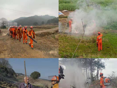 “靠前驻防，严抓防火”吉水县专业森林消防大队清明节森林防灭火在一线