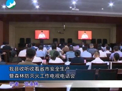 我县收听收看省市安全生产暨森林防灭火工作电视电话会