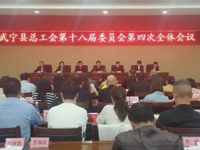 武宁县总工会召开第十八届四次全委会议