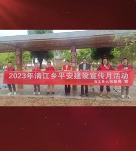 武宁县清江乡平安建设主题宣传月活动