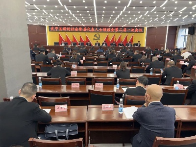 武宁县新联会第二届一次会议召开