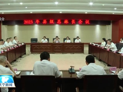 武宁县委书记洪碧霞主持召开2023年县级总林长会议