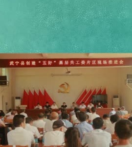 武宁县召开创建“五好”基层关工委西片区现场推进会