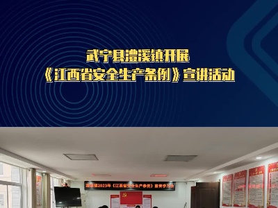 武宁县澧溪镇开展《江西省安全生产条例》宣讲活动