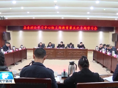 【学思想 强党性 重实践 建新功】县委理论学习中心组举行主题教育第五次专题学习会