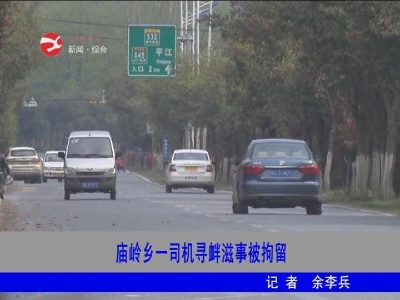 【扫黑除恶】庙岭乡一司机寻衅滋事被拘留
