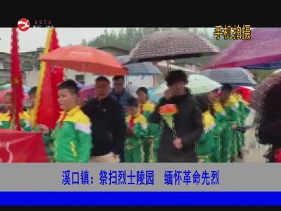 溪口镇：祭扫烈士陵园 缅怀革命先烈