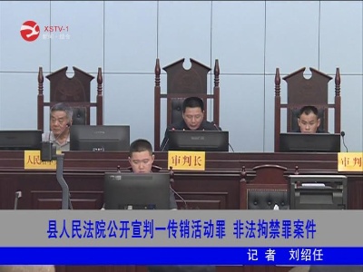 【扫黑除恶】修水县人民法院公开宣判一传销活动案件