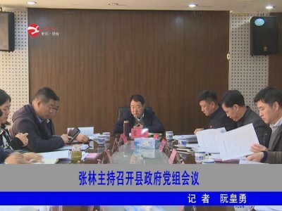张林主持召开修水县政府党组会议