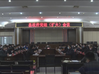 【万众一心 防控疫情】张林主持召开县政府党组（扩大）会议