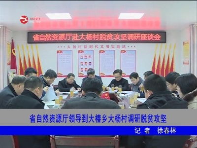 【脱贫攻坚】省自然资源厅领导到大椿乡大杨村调研脱贫攻坚