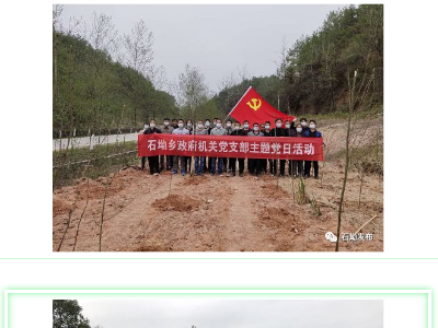 战“疫”时期，为秀美石坳增添一片新绿