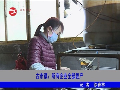 【抓防疫 促生產】古市鎮：所有企業全部復產