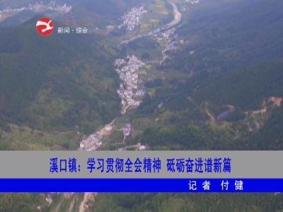 溪口镇：学习贯彻全会精神 砥砺奋进谱新篇