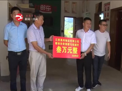 修水：爱心捐赠  为贫困村助力