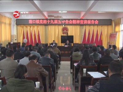 【贯彻全会抓落实 统筹全局促发展】袁观云到港口镇宣讲党的十九届五中全会精神