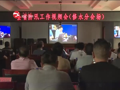 全省防汛工作视频会