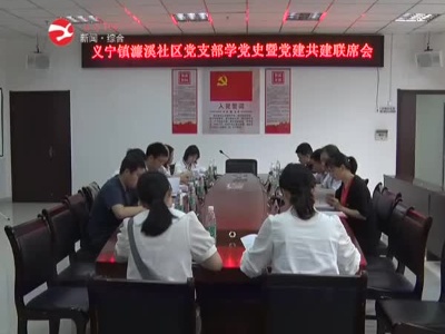 义宁镇濂溪社区党支部学党史暨党建共建联席会