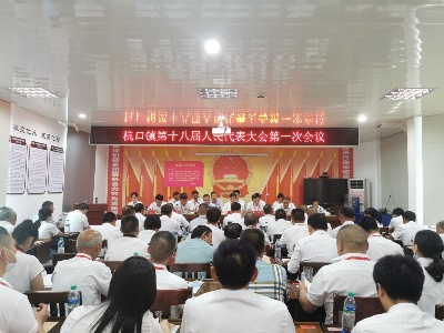 杭口镇第十八届人民代表大会第一次会议召开