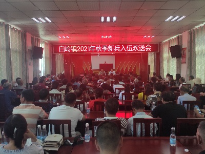 白岭镇举行2021年秋季新兵入伍欢送会