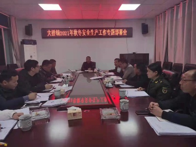 大桥镇组织秋冬季安全生产大检查