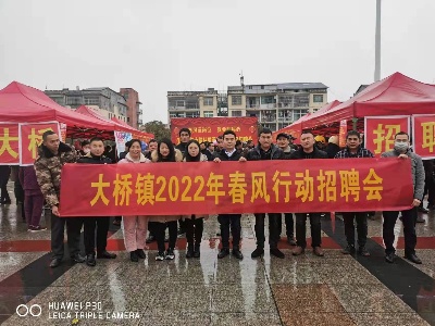 大桥镇：春风送岗位 就业暖民心