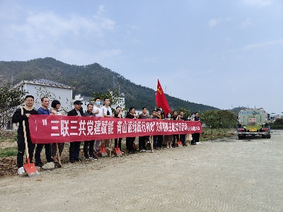 庙岭乡开展“三联三共党建赋能 青山添绿践行初心”义务植树主题党日活动