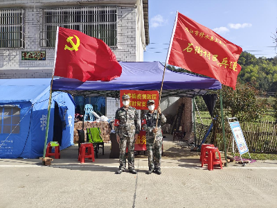 上奉镇基干民兵：疫情防控最前线 冲锋在前勇担当