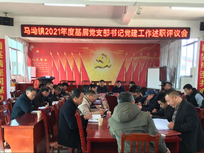 马坳镇召开2021年基层党支部书记党建工作述职评议会