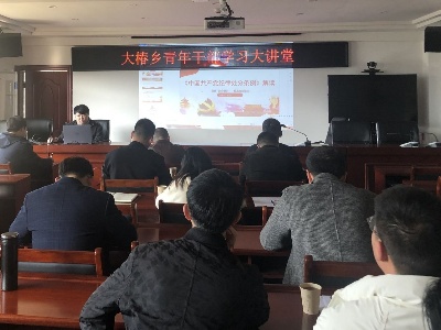 大椿乡开展青年干部学习大讲堂活动