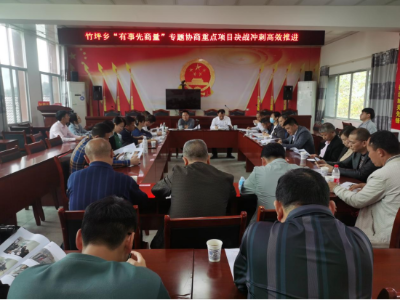 竹坪乡：“有事先商量” 助推重点项目决战冲刺高效推进