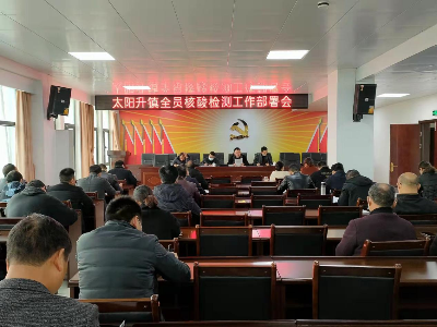 【抗疫进行时】太阳升镇：快速响应 高效规范 有序启动全员核酸检测