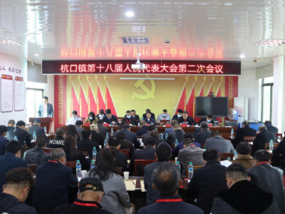 杭口镇召开第十八届人民代表大会第二次会议