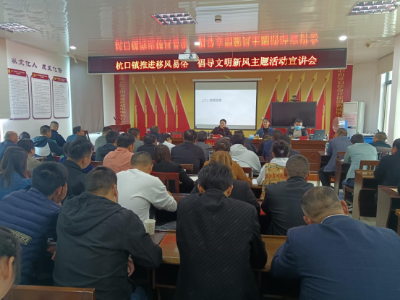 【“三联三共”党建赋能】杭口镇召开“推进移风易俗 树立文明新风”宣讲会
