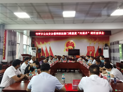 竹坪乡召开公众安全感和政法部门满意度“双提升”调研座谈会 