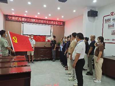 【抗疫进行时】让党旗在防疫一线高高飘扬 ——宁州镇成立疫情防控临时党支部